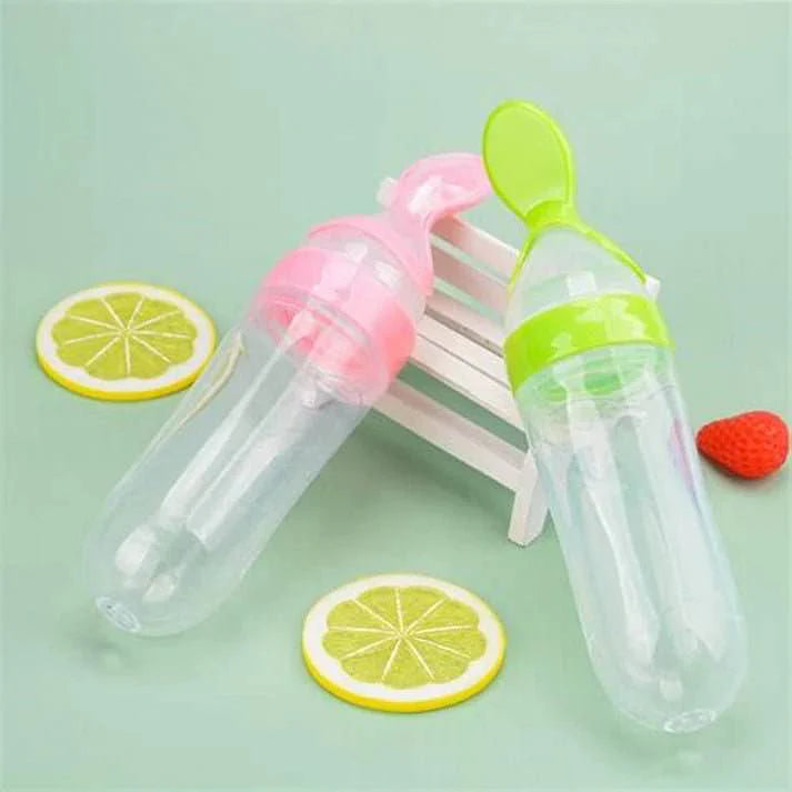 Premium Baby Food Squeeze Feeder Spoon one for free offer